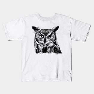 owl face Kids T-Shirt